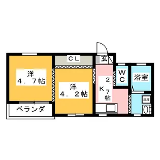 DAIYU-三十五番館【2階】の間取り