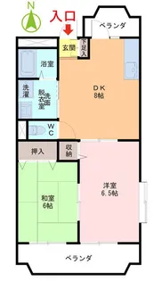 コーポサングレース【2階】の間取り
