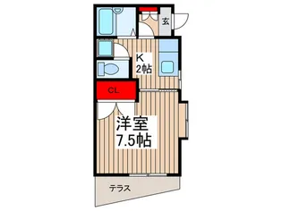 グレ-ス谷塚【1階】の間取り