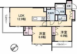 エンソラード【3階】の間取り