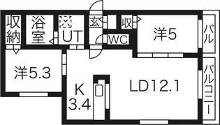 ドルチェ【3階】の間取り