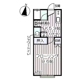 福島県郡山市田村町徳定字下河原【アパート】の間取り