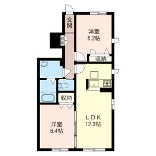 シャーメゾン コクシネル【1階】の間取り