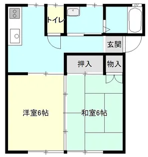 グレイス中里C【2階】の間取り
