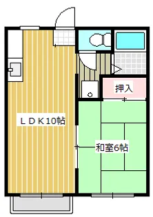 サンライズヒルA【1階】の間取り
