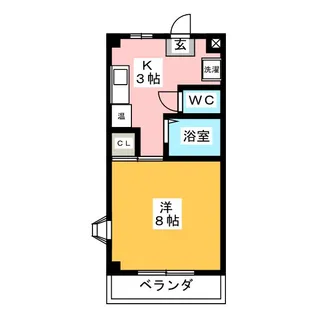 サンシティ杉山III【4階】の間取り
