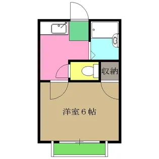 コーポワタナベ【1階】の間取り