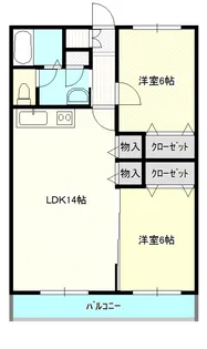 ビバライフ若山【2階】の間取り