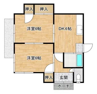 山口県宇部市大字西岐波【一戸建】の間取り