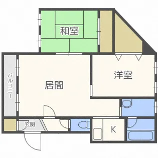 カントリーアヴェニュー【1階】の間取り