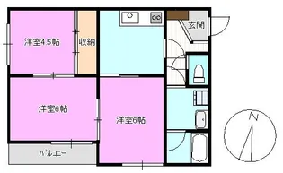 村越第一マンション【2階】の間取り