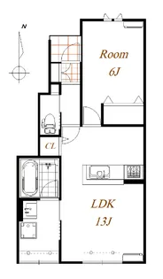 グランミラージュB【1階】の間取り