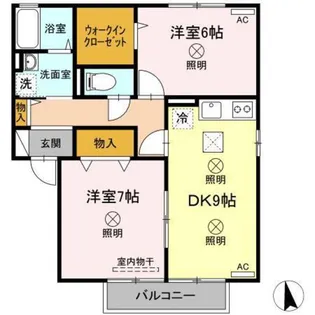 コンフォート A棟【1階】の間取り