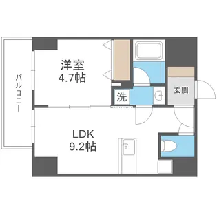 ブエナビスタ難波サウス【7階】の間取り