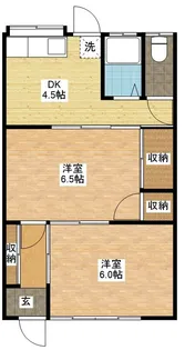 フェリックス田上【1階】の間取り