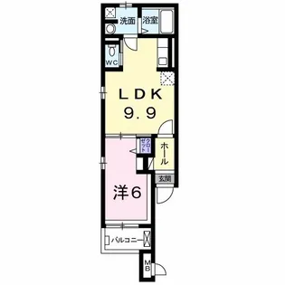 アームズ木更津【2階】の間取り