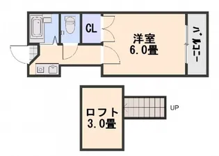 オレンジハウス坪井【2階】の間取り