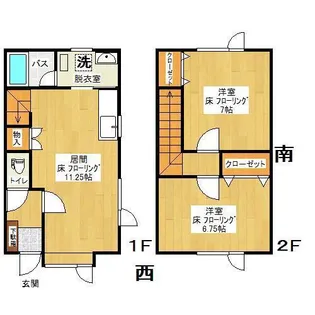 ファミール常盤 C棟の間取り