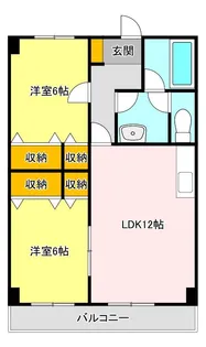 シャルムレジデンス御幸ヶ原【5階】の間取り