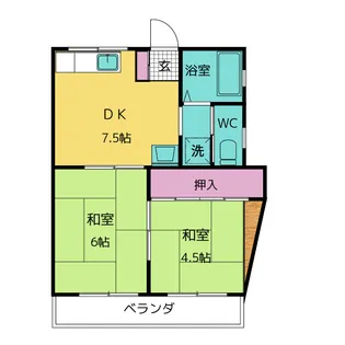 アーバン富士見【2階】の間取り