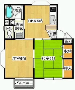 ハイツロベリア【2階】の間取り