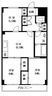 埼玉県さいたま市中央区鈴谷8【マンション】の間取り