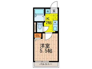 アハトバ-ム【1階】の間取り