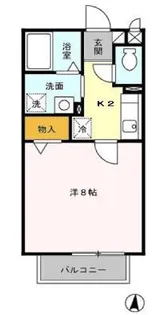 パセオティグル【1階】の間取り