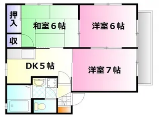 コーポ中島A棟【1階】の間取り