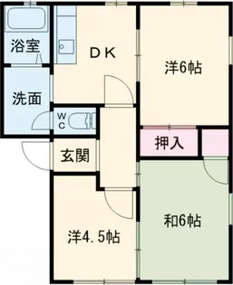 2DKの間取り画像