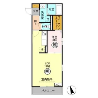 サンライズ上之【2階】の間取り