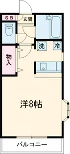 グランヒルズB【1階】の間取り