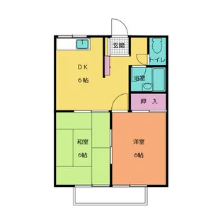エステートピア林ノ下【1階】の間取り