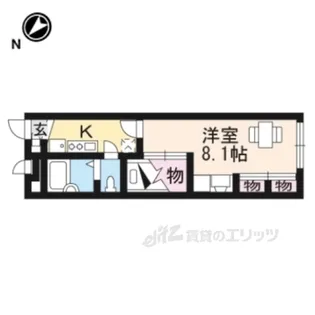 レオパレスプレジール【1階】の間取り
