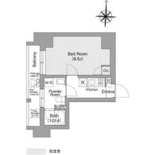 コンフォリア・リヴ森下MUTIO【3階】の間取り