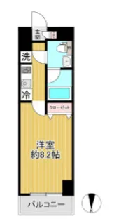 SHOKEN Residence横浜WEST【4階】の間取り