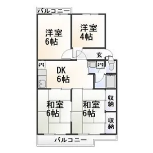 第2グリーンハイツ【1階】の間取り