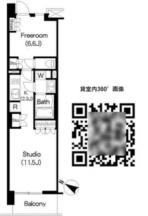 1Rの間取り画像