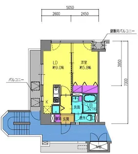 ヴェルニータワー【8階】の間取り