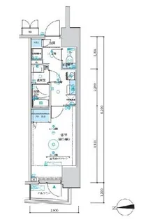 1Kの間取り画像