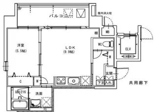 SUN FOREST鹿田【4階】の間取り