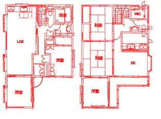 神奈川県茅ヶ崎市南湖5【一戸建】の間取り