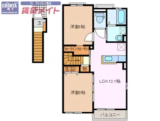 グランドスウェルB【2階】の間取り