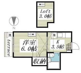 ロフト新座【1階】の間取り