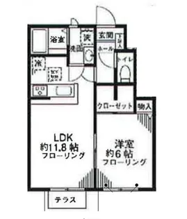 カリンパニハウス【1階】の間取り