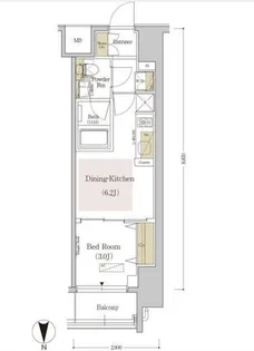 アーバネックス森下III【6階】の間取り