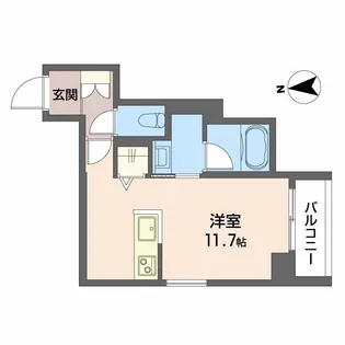 ヴィレッタ鉄砲町【3階】の間取り
