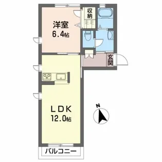 メゾンルチア【1階】の間取り