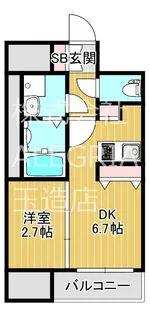 大阪府大阪市東成区深江南1【マンション】の間取り