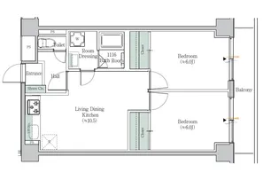 brookside suitengu-mae(ブルックサイド水天宮前)【3階】の間取り